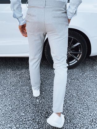 Tmavě šedé elegantní pánské kalhoty