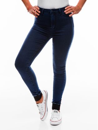 Dámské modré trendové džíny PLR181