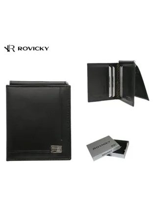 Černá minimalistická pánská peněženka