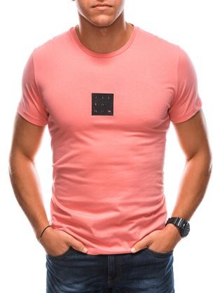 Trendy tričko v korálové barvě S1730