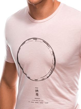 Růžové tričko s originálním motivem S1729