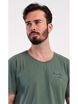 Trendy pánské pyžamo Jachting v mentolové barvě
