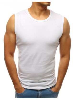 Jednoduché bílé tílko