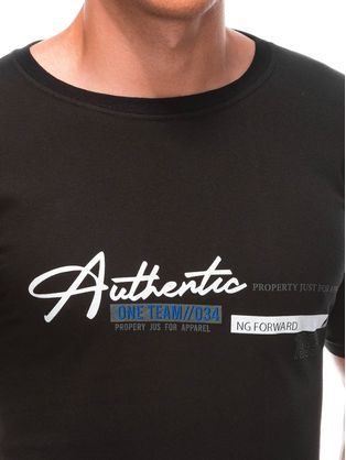 Autentické černé pánské tričko S1900