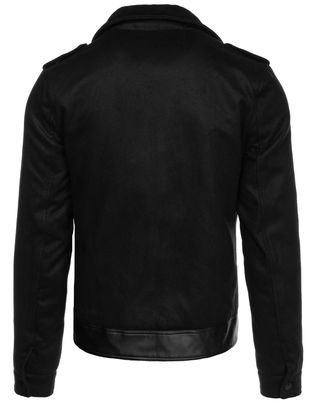 Stylová tmavě šedá bunda na zimu