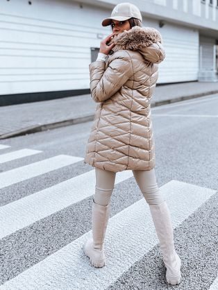 Krásná dámská béžová bunda Crystal