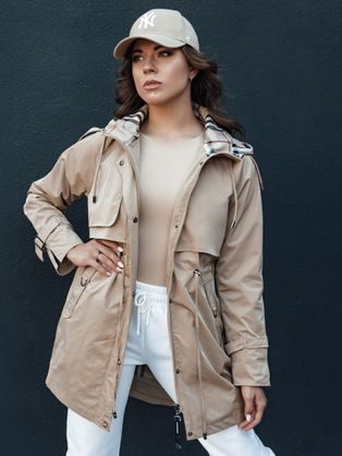 Dámská parka v béžové barvě Fashlove