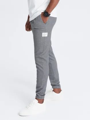 Trendy šedé pohodlné tepláky