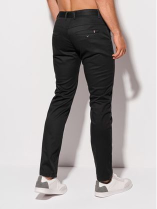 Chinos kalhoty v černé barvě P1246