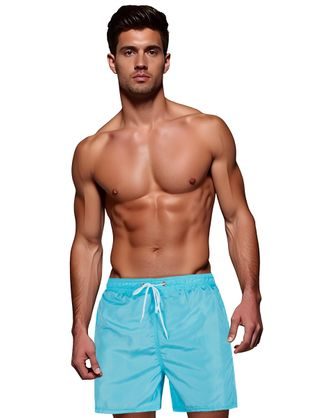 Základní světle modré pánské plavky