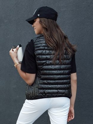 Dámská oboustranná kamelová vesta se vzorem Elegancio