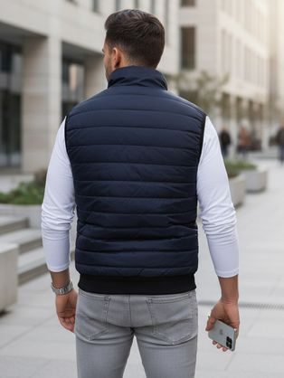 Bordó stylová vesta bez kapuce