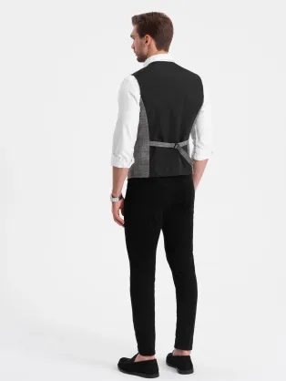Trendy béžová elegantní vesta V2 BLZV-0112