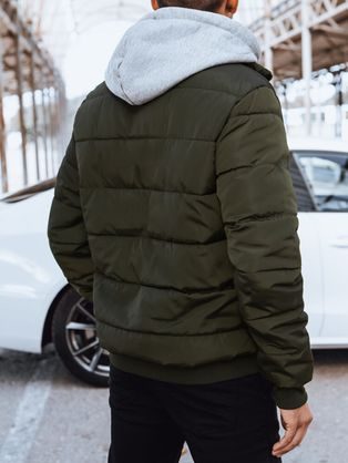 Atraktivní khaki parka na zimu C554