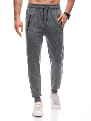 Pohodlné šedé trendy tepláky