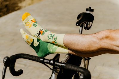 veselé ponožky - design cyklista