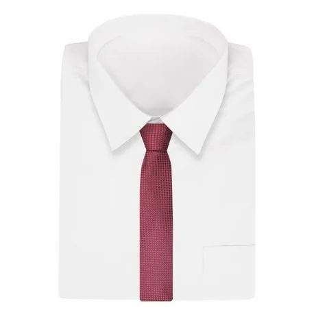 Elegantní červená kravata s jemným vzorem Alties