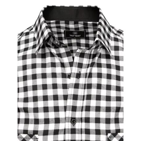 Černobílá károvaná košile
