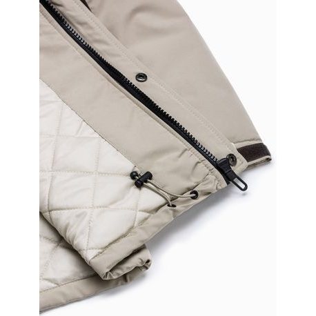Béžová zimní bunda v originálním provedení C460