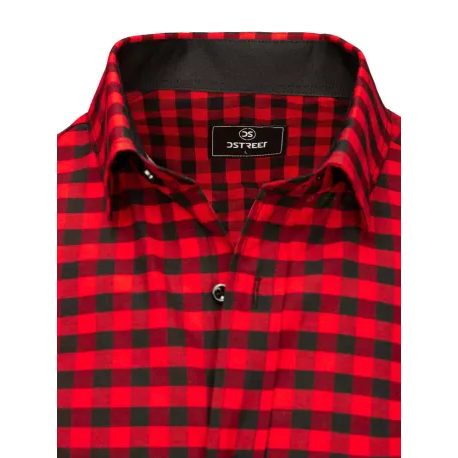 Károvaná košile červeno-černá