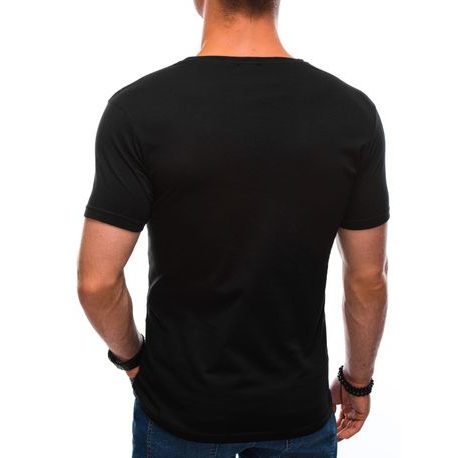Stylové tričko v černé barvě S1404
