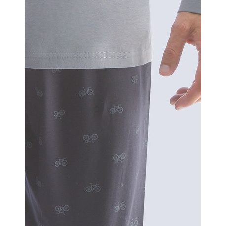 Zajímavé pyžamo v šedé barvě Peter