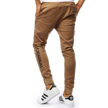 Trendy kamel pánské jogger kalhoty