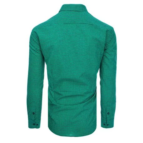 Károvaná košile granátově-zelená