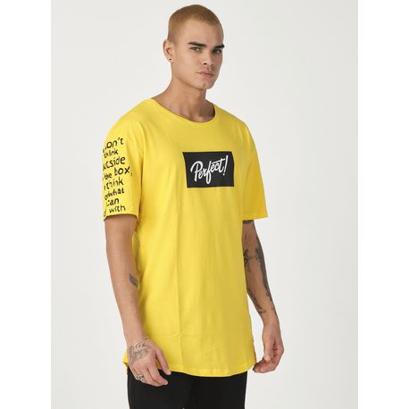 Žluté tričko s potiskem Perfect MR/21550