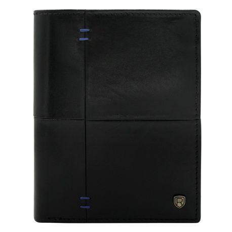 Černo-granátová kožená peněženka na výšku Rovicky
