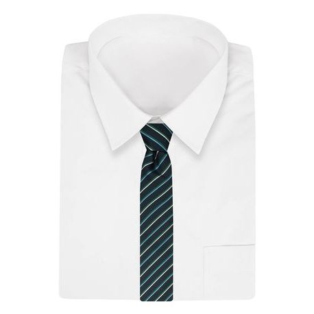 Zajímavá zelená pánská kravata s proužkem