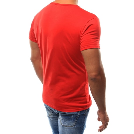 Červené jednoduché tričko