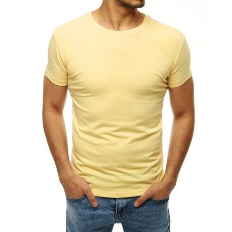 Jednoduché světle žluté tričko