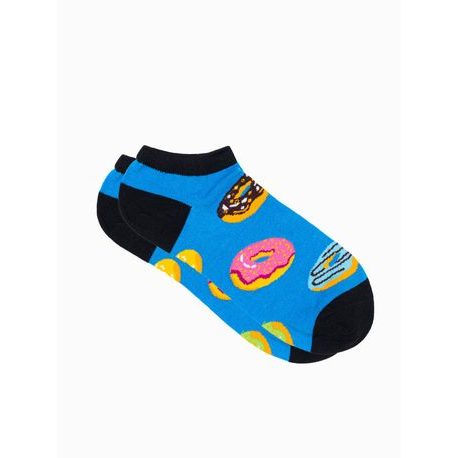 Veselé kotníkové ponožky modré Donut U101