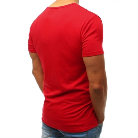 Červené tričko s módním potiskem