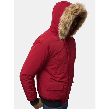 Bordó zimní bunda s kapucí JS/M2019/6Z