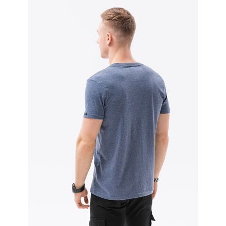 Jednoduché modro-melírované tričko S1369