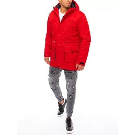 Trendy červená zimní bunda Never