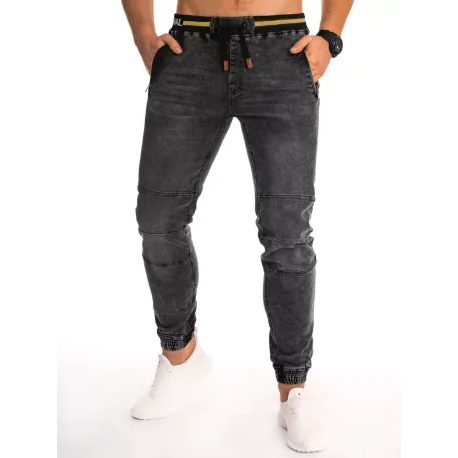 Trendové černé jogger džíny