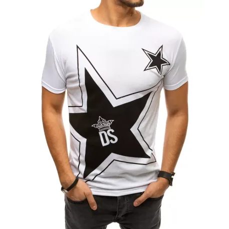 Bílé tričko s potiskem DS STAR
