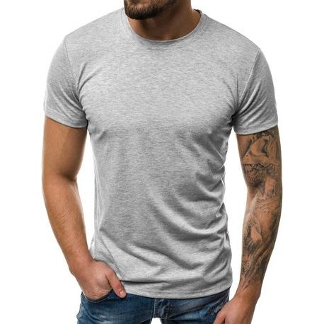 Jednoduché šedé pánské tričko JS/712005Z
