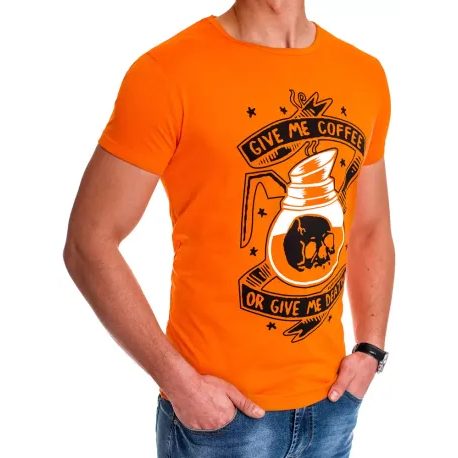 Jedinečné pomerančové tričko s potiskem