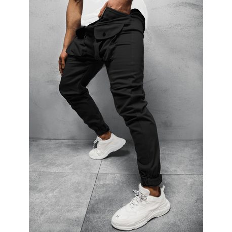 Stylové černé jogger kalhoty G/11144