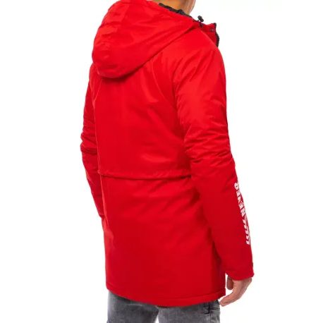 Trendy červená zimní bunda Never