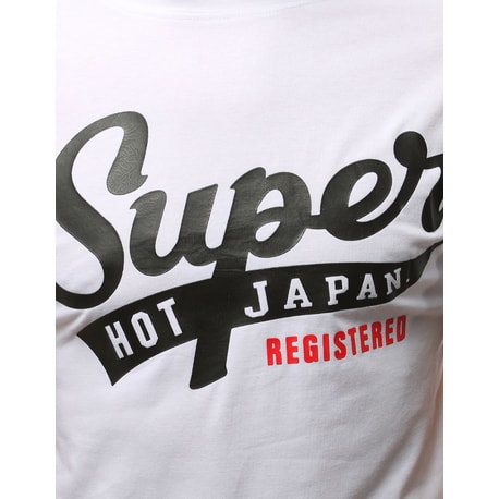 Stylové bílé tričko SUPER HOT JAPAN
