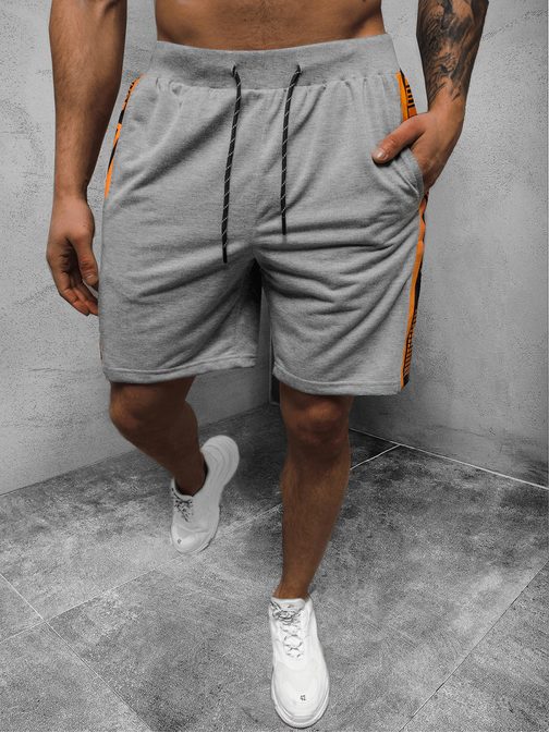 Šedé kraťasy s potiskem JS/KS2582