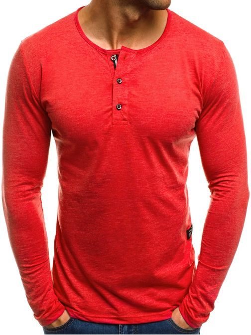 Červené tričko s dlouhým rukávem 1114