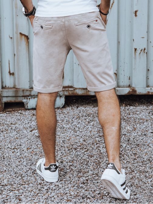 Trendy béžové džínové kraťasy