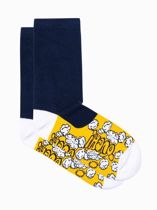 Veselé žluté pánské ponožky U122