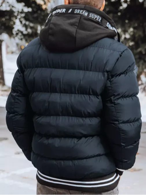 Prošívaná granátová bunda na zimu